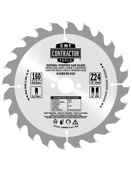K Contractor® - Contractor circular saw blade in Masterpack