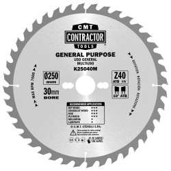 K Contractor® - Contractor circular saw blade in Masterpack