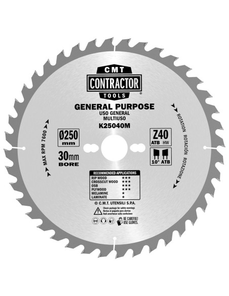 K Contractor® - Lames circulaires Contractor - Masterpack