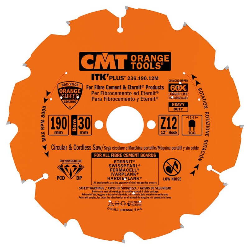 ITK PLUS® DP SAW BLADES - ULTRA-HARD MATERIALS- LONG LIFE