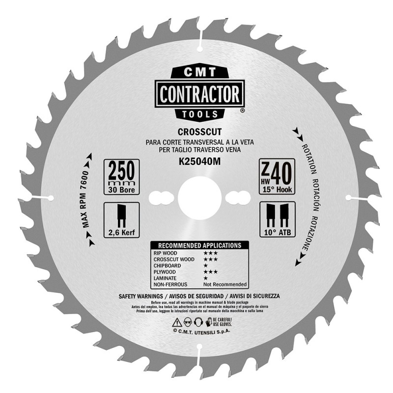K Contractor® - Lames circulaires Contractor Combo pack