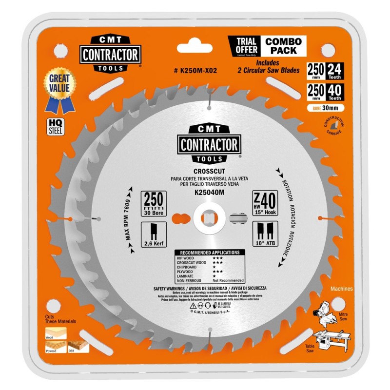 K Contractor® - Sierras circulares Contractor Combo pack