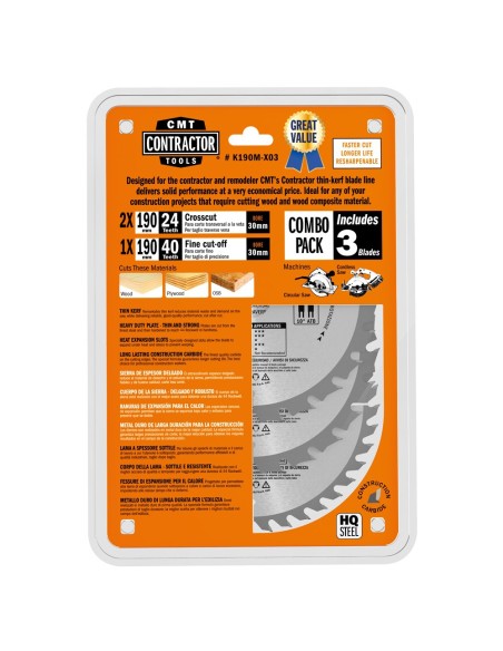 K Contractor® - Sierras circulares Contractor Combo pack