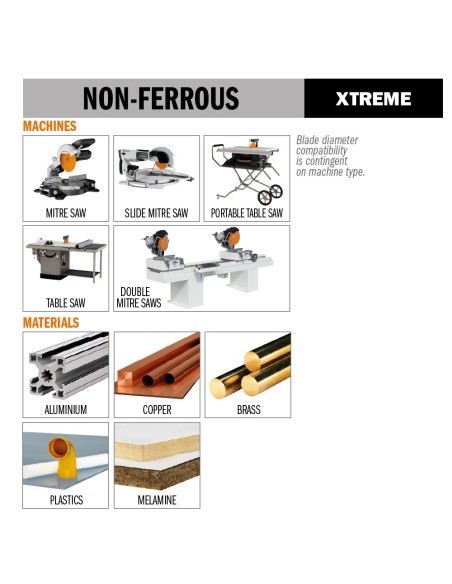 Sierra circular para materiales no ferrosos, PVC y laminados