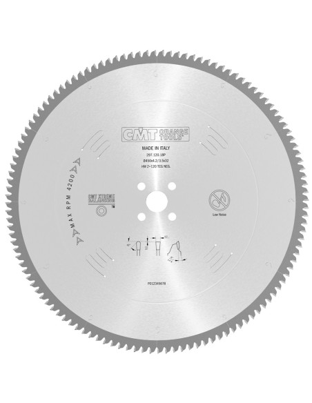 Non-ferrous metal and laminated panel circular saw blades