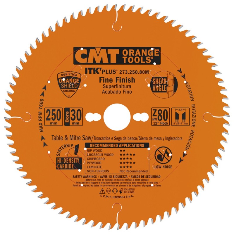 Lames circulaires ITK PLUS® de finition pour scies à onglet - coupe ultra fin