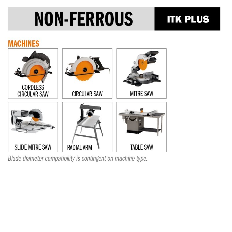 ITK PLUS® Non-Ferrous & Melamine saw blades