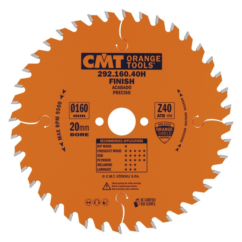 Fine cut-off circular saw blades Finishing