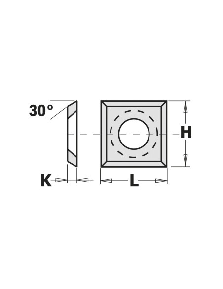 Indexable knives - 4 cutting edges - 30°/35°