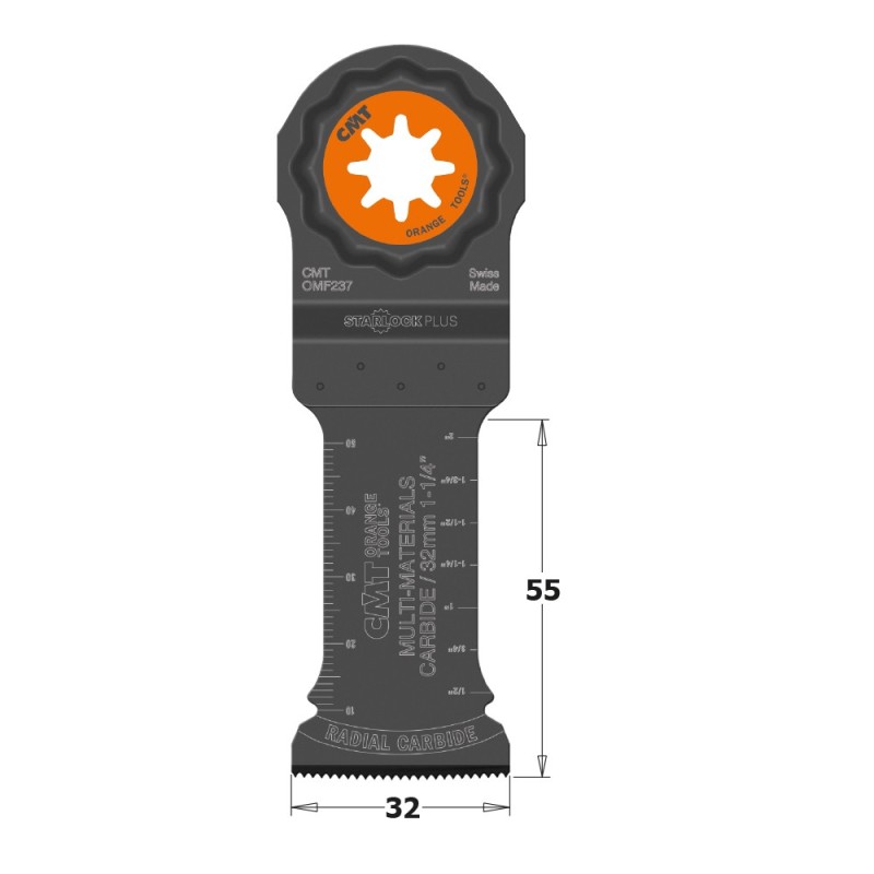 32 mm Plunge & Flush-Cut BIM TiN pour métal, longue durée de vie