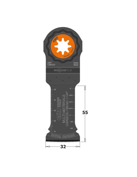 32mm (1-1/4") Carbide + TiN Coating for Plunge & Flush-Cut for Metal