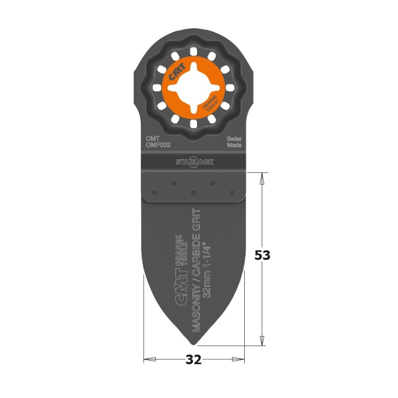 45 mm Schleiffinger-Schleifplatte aus Hartmetall mit Doppelbeschichtung