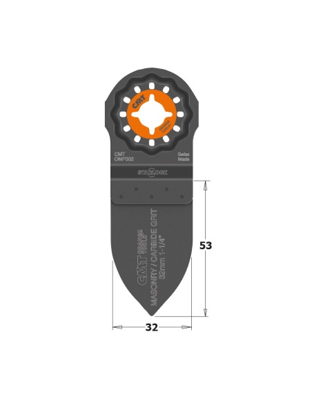 45 mm Schleiffinger-Schleifplatte aus Hartmetall mit Doppelbeschichtung