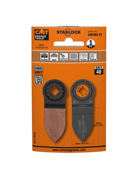 45mm Râpe double-face à concrétion carbure