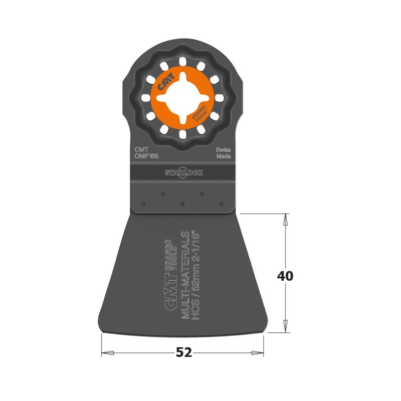 52mm Flexibler Schaber für alle Materialien