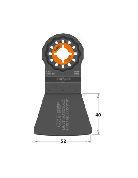 52mm Flexibler Schaber für alle Materialien