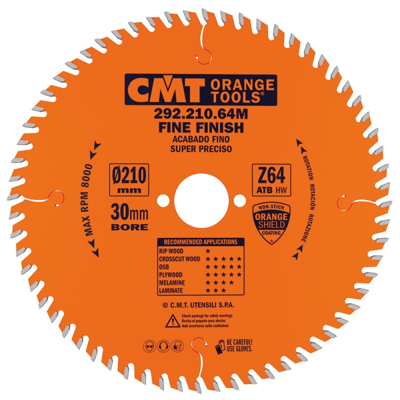 Fine cut-off circular saw blades