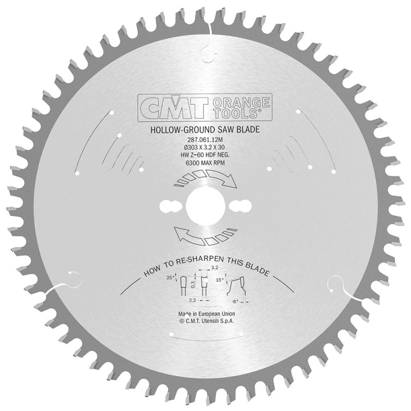 Lames circulaires industrielles pour mélaminés et laminés