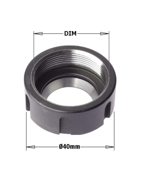 992 - Clamping nuts for chucks with "ER20" collets
