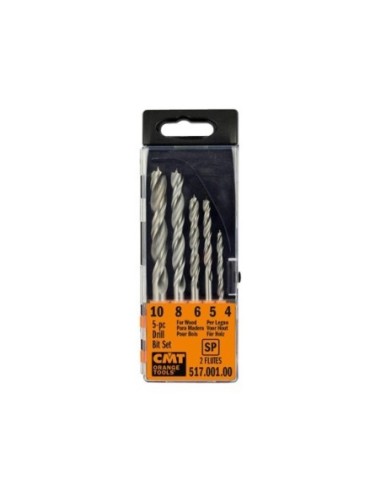 5-piece brad point bit sets