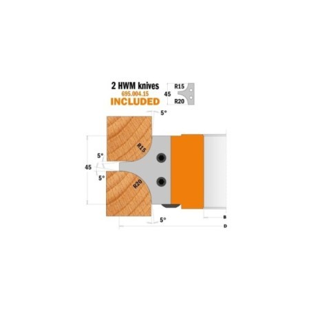 Porte-outils pour quart de rond