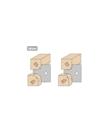 Multiradius roundover cutter heads