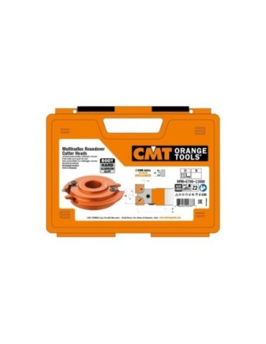 Multiradius roundover cutter heads