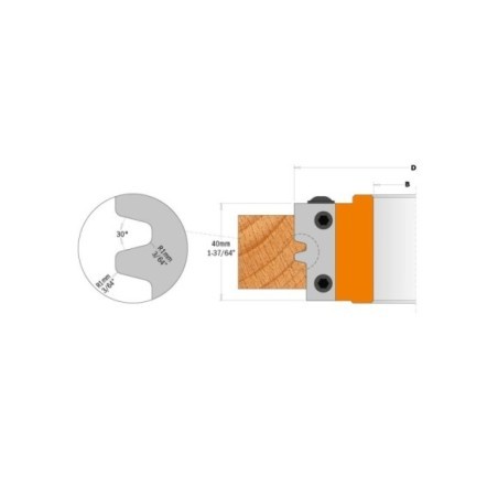 Reverse glue joint cutter heads