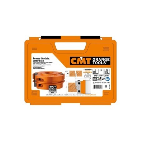Reverse glue joint cutter heads