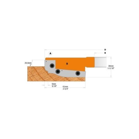 Professional raised panel cutter heads