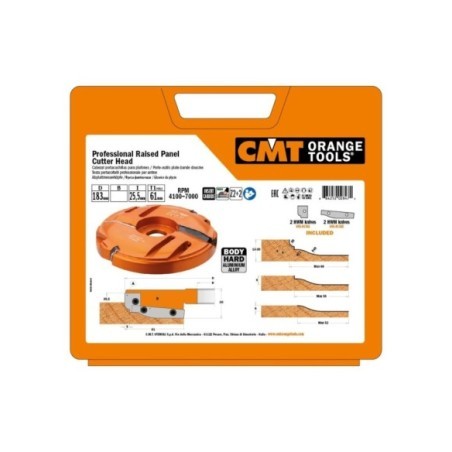 Professional raised panel cutter heads