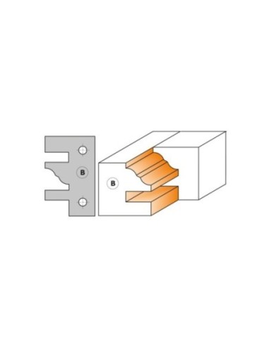 Porte-outils profil et contre-profil