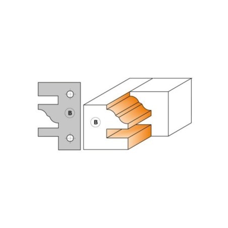 One piece rail & stile cutter heads