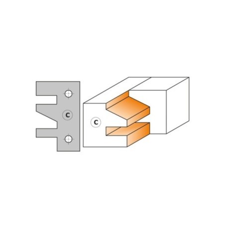Porte-outils profil et contre-profil
