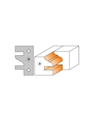 Porte-outils profil et contre-profil