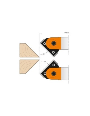 Adjustable Chamfer Cutter Head ±45°