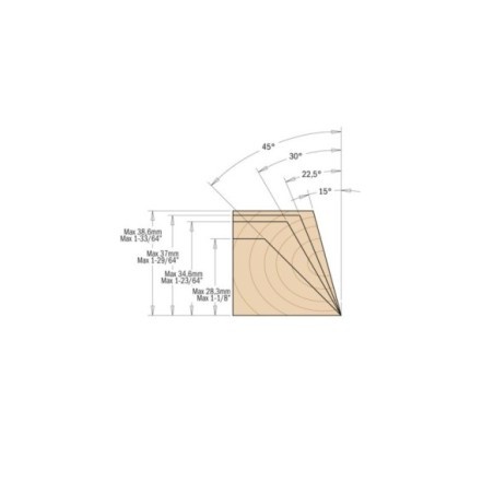 Porte-outils réglables à chanfreiner ±45°