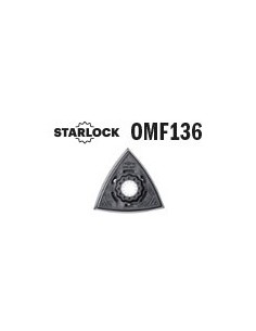93mm Feuille abrasive triangulaire, perforée 2