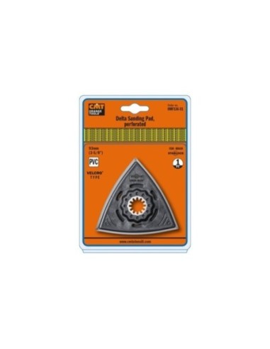 93mm Feuille abrasive triangulaire, perforée