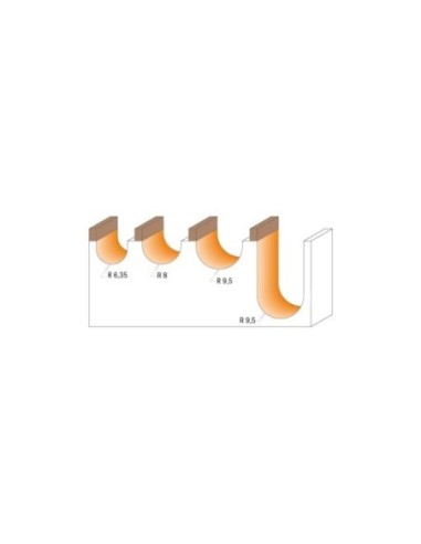 Round nose router bits