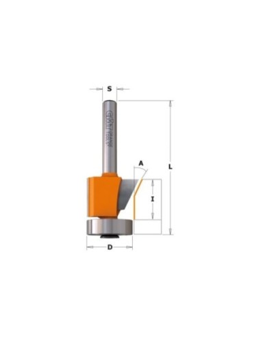 Bevel trim router bits