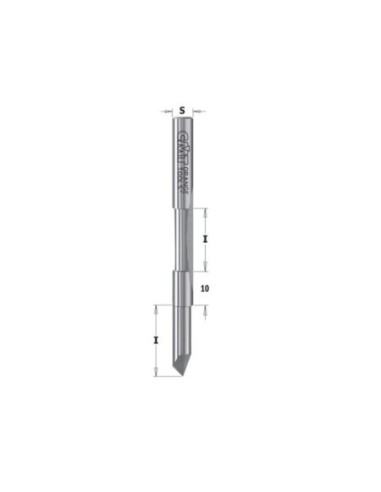 Double panel pilot router bit with guide