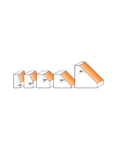Chamfer router bits