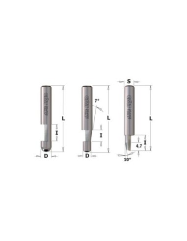 Combination trimmer router bits