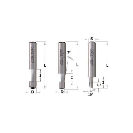 Combination trimmer router bits