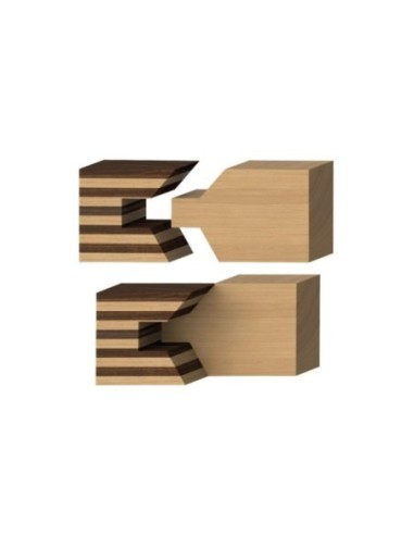 Edge banding router bit sets