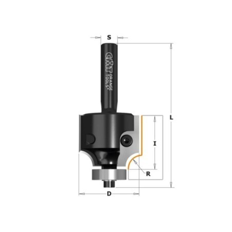 Roundover bits with insert knives