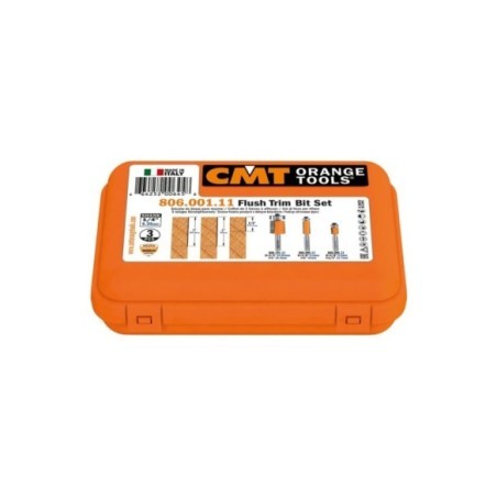 3 piece flush trim bit set