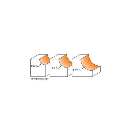 3 piece cove router bit sets