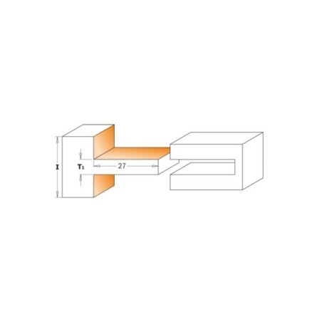 Tenon cutting router bits